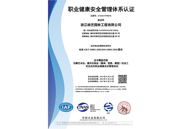 职业健康安全管理体系认证